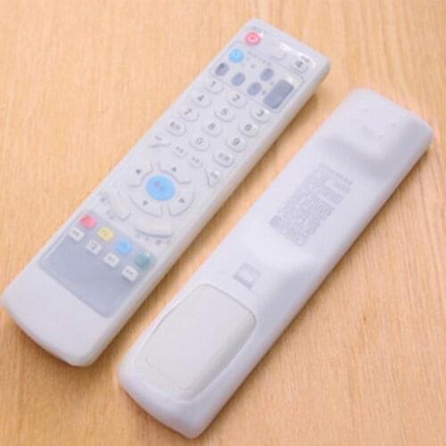 1pcs Silicone Remote Control Cover Transparent TV Remote Control Case Air Conditioning Dust Protect Storage Bag Home Accessories