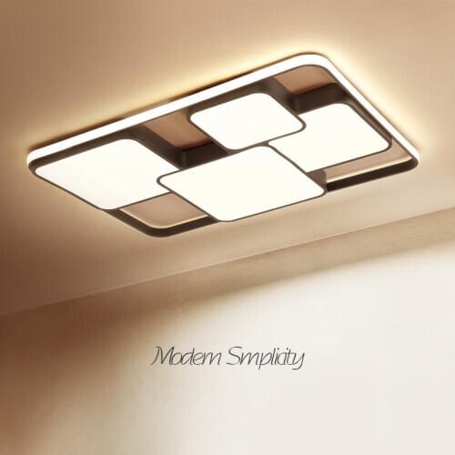 Minimalism modern LED ceiling lights Plafondlamp Iron Acrylic black/ white ceiling lamp for living dining bedroom lampara techo