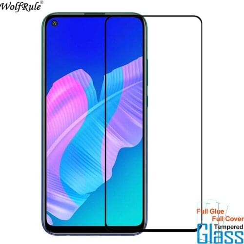 Glass For Huawei P40 Lite E Screen Protector Full Glue Cover Tempered Glass For Huawei Y7P Glass HD Protective Phone Film 6.39
