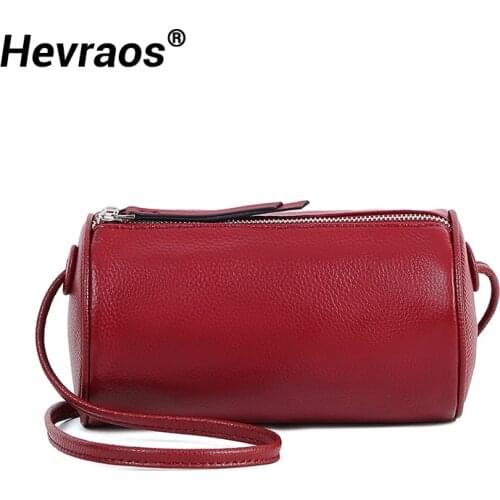 Natural Skin Cow Leather Women Messenger Bags Genuine Leather Soft Women Round Bag Female Shoulder Bag Crossbody Fashion Handbag