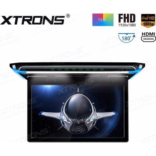 15.6" Monitor 1080P Video FHD Digital TFT Screen Wide Screen Ultra-thin Car Roof Mounted DVD Player HDMI