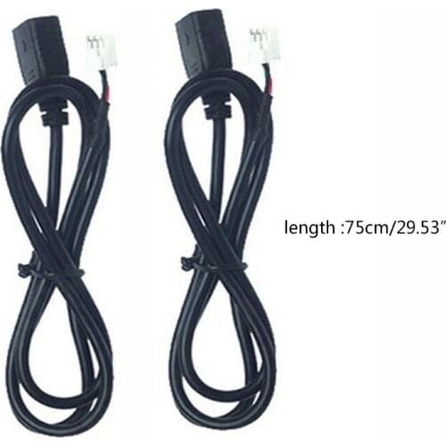 2pcs 4Pin+6Pin Connector USB cable for Car Radio Stereo 1M USB Cable USB Adapter D7WD