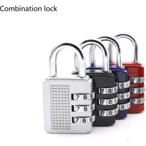 2pcs/Lot Security Padlock Outdoor Gym Safely Cabinet Tool Box Code Lock 3 Dial Digit Combination Lock