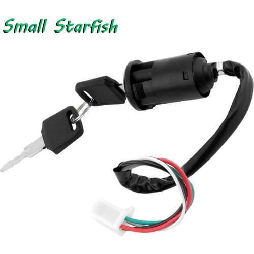 4 Wire Pin Universa Motorcycle ATV Ignition Switch Keys On-off Go Kart ATVs Quad Dirt Bike Scooter Moped Ignition Lock IGN SW