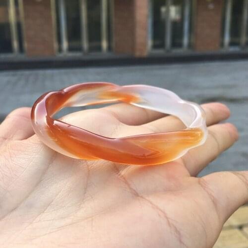 Natural agate bangle handcarved bamboo jadeite bangle bracelets women jade bangles jadeite jade jewelry bangle