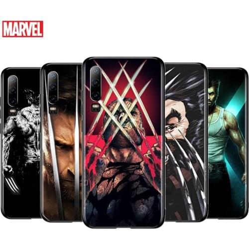 Marvel Superhero Wolverine For Huawei P40 P30 P20 P10 P9 P8 Lite E mini Pro Plus 5G 2017 2019 Silicone Black Phone Case