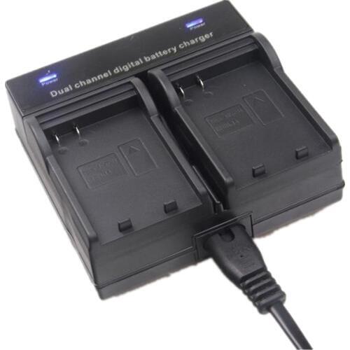 Dual Channel Battery Charger for Nikon EN-EL14 D5300 D5200 D5100 D3100 D3200 D3300 P7100 P7000 P7700 DSLR Camera
