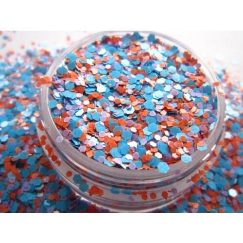 G451 Hot Fashion Matte Colors Hexagon Nail Art Glitter Paillette Decoration DIY Solvent Resistant