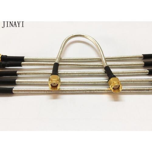 10pcs 15cm RP SMA Male to RP-SMA Male adapter Connector Simi Rigid RG402 Cable 6 inch
