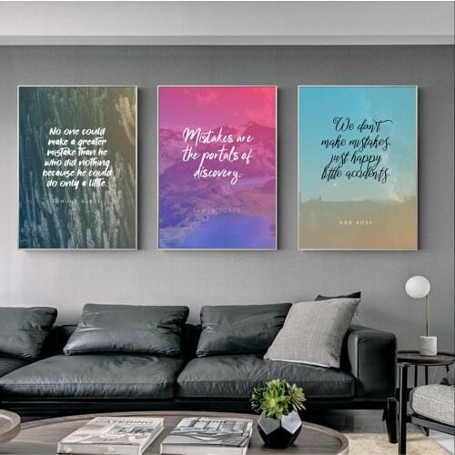 Modern Fashion Letter Landscape Canvas Painting Nordic Posters And Printing Wall Pictures Minimalist For Living Room Home Decor