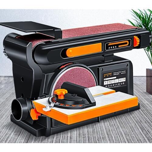 220V 370W 1PC Multi - purpose Woodworking Sand Disk Belt Small Electric Polisher Woodworking Sander Grinding Machine