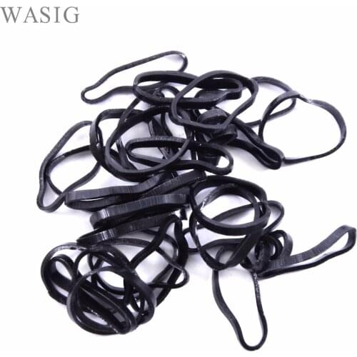 New 250/set Hair Accessories Disposable Big Bags Elastic Hair Rubber Bands - Black Color Childrens Hairband