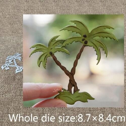 New Design Craft Metal stencil mold Cutting Dies coconut tree decoration scrapbook die cuts Album Paper Card Craft Embossing