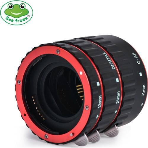 Seafrogs Auto Focus AF Macro Extension Tube Ring Lens Adapter Mount for Canon 600d 500d 80d EOS EF EF-S 60D
