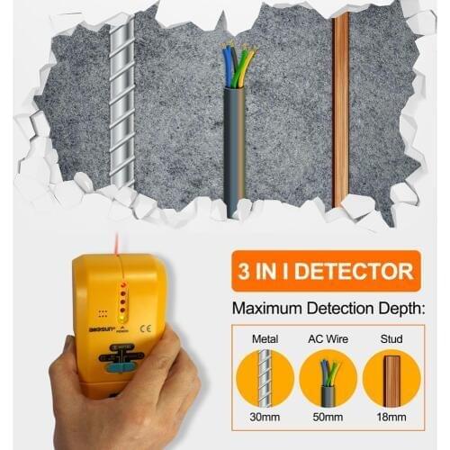 All-sun TS73 3in1 Metal / Wood Stud / AC Wire Stud Finder Wall Scanner Metal Detector Handheld Pinpointer
