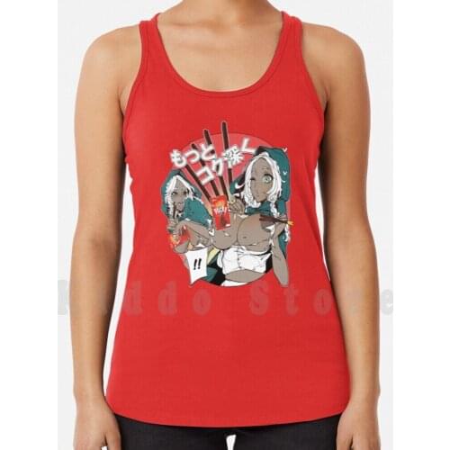 Chocolate Sticks 2P Color tank tops vest 100% Cotton Hentai Manga Doujin Doujinshi Lewd Oppai Waifu Sexy Boobs
