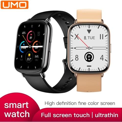 UMO UM68T Smart Watch1.69 Inch Full Touch Scree Fitness Tracker Smartwatch Men Women IP68 Waterproof for IOS Android Phone