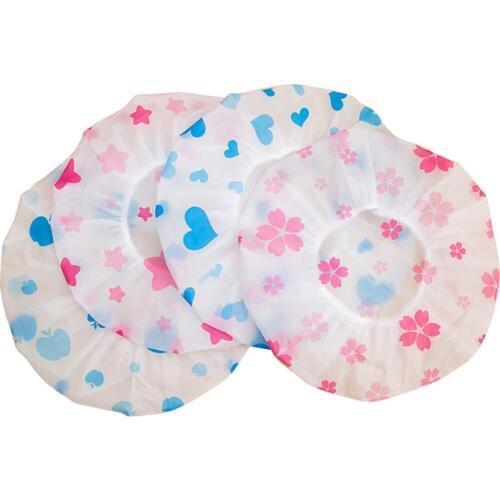 1 pcs waterproof shower cap thickened elastic shower cap womens hair salon bathroom products shower cap
