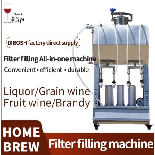 Wine filtering and filling integrated machine fruit wine filling beverage/grape wine/liquor with membrane filter