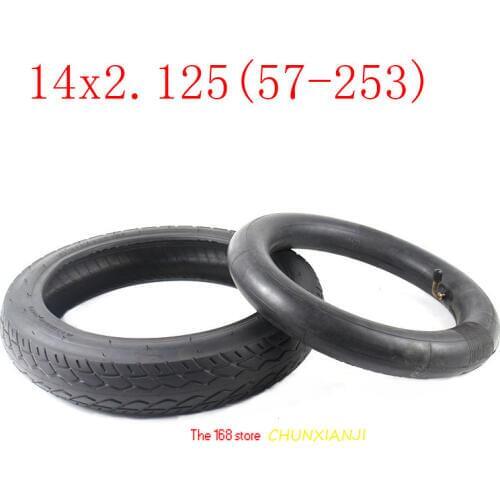 High quality 14 inch wheel tyre 14 X 2.125 / 57-253 tyre inner tube fits Many Gas Electric Scooters and e-Bike 14*2.125 tire