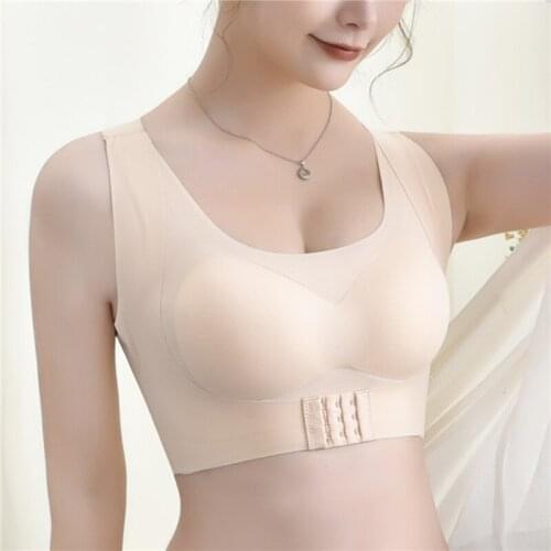 Ladies Bra Posture Corrector Bralette Front Closure Bras Fitness Vest Push Up Bra Female Brassiere Underwear Tank Tops