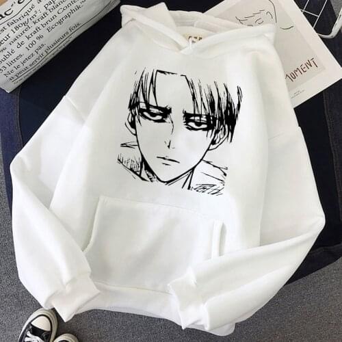 Winter Levi hoodie Japanese attack on titan Printing Hoodies unisex Fashion Harajuku Pullover Oversized casual Clothing Hoody