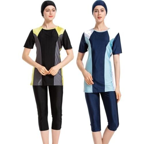 2019 New swimsuit for women conservative swimsuit for women beach swimsuit for muslims