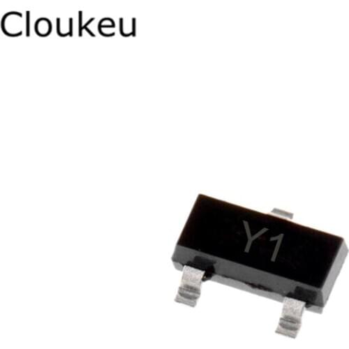 50pcs SS8050 Y1 SOT-23 0.8A/25V NPN