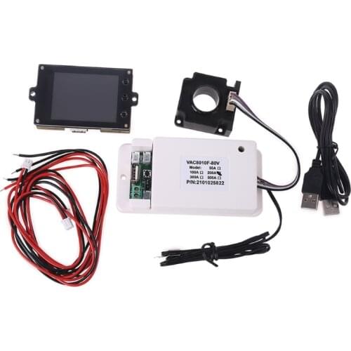 80V/500V 100A/200A/300A/500A Wireless Voltage Meter Ammeter Battery Coulometer