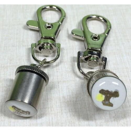 Aluminum Waterproof Safety Collar Tag Pendant Cool Flashing LED Collar Tags for Dog Cat Flashing light tag with
