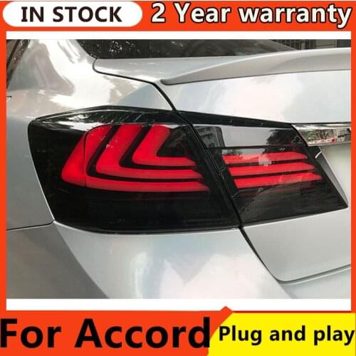 Car Styling for Accord Tail Lights 2013-2017 Accord LED Tail Lamp LED Rear Lamp DRL Signal Brake Reverse auto Accessories