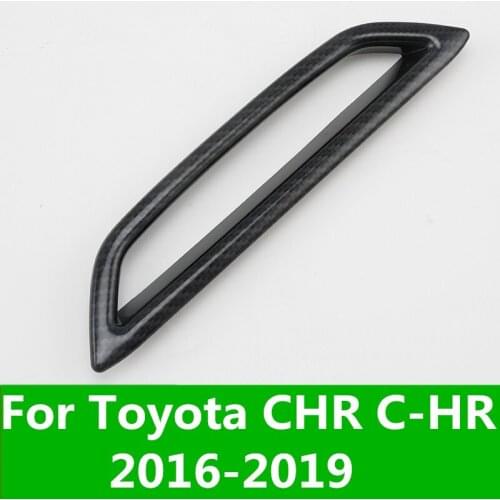 Car Rear Fog Lights Covers Decoration Lamp Frame Trim Car Styling Rear brake light frame trim For Toyota CHR C-HR 2016-2019
