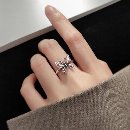 Bohemian Butterfly Rings For Women Boho Rings Party Trend Korean Creative Geometric Irregular Jewelry Gift