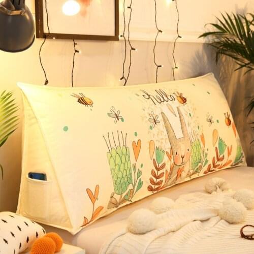 Big long reading pillow cushion backrest large sofa waist pillow for tatami single double bed pillows twin king queen size