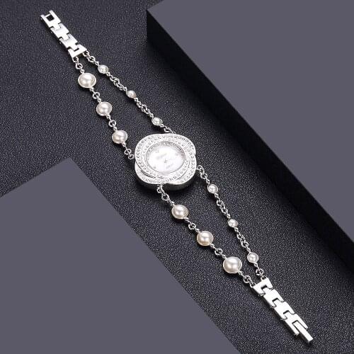 Jankelly Qualtiy AAA Zircon Elements Leaf Austrian Crystal Bracelet Watch for Wedding Party Fashion Jewelry Made with Wholesale