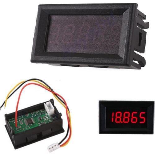 1PCS Red 0.36" LED 5 Digit DC 0-33.000V Digital Voltmeter Voltage Meter Car Panel