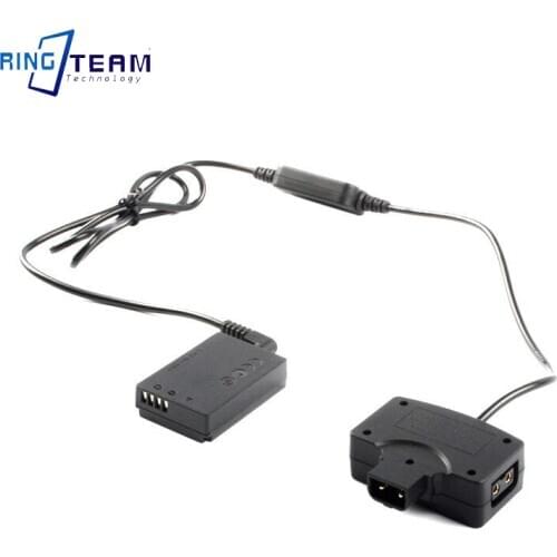 D-Tap to USB Adapter Connector 5V to LP-E12 Dummy Battery DR-E12 DC Coupler for Canon Digital Cameras EOS M M2 M10 M50 M100