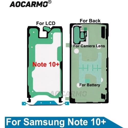 For Samsung Galaxy Note 10+ Plus Full Set Adhesive LCD Screen Tape Back Battery Sticker Cover Frame Camera Lens Waterproof Glue