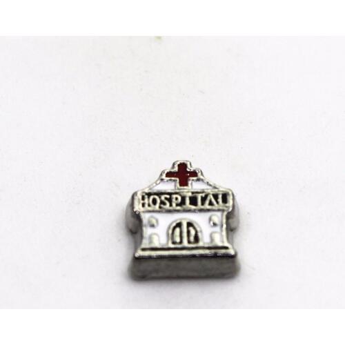 Hot Selling 30pcs/lot Hospital Floating Charms Living Glass Memory Floating Lockets Pendants Charms DIY Jewelry Charm