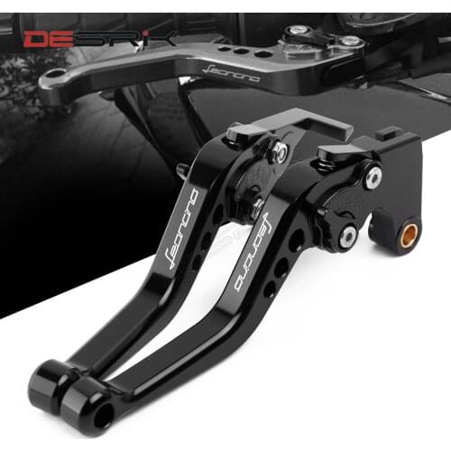 Pairs CNC Short Brake Clutch Levers For Benelli Leoncino 500 LeonineX 2016 2017 2018 With LOGO Leoncino