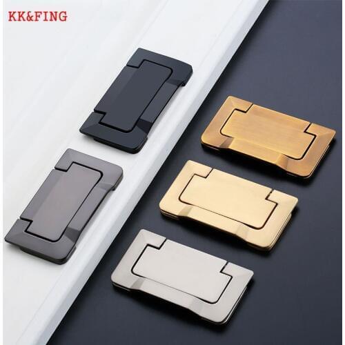 KK&FING American Style Drawer Knobs Zinc Alloy Black Kitchen Cabinet Handles Cupboard Wardrobe Door Pulls Furniture Hardware