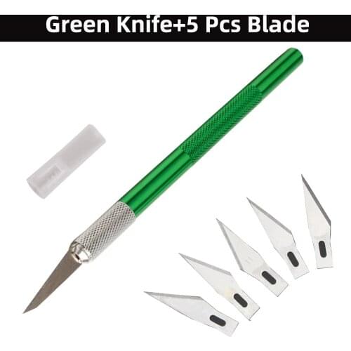 Metal Scalpel Carving Utility Knife Student Non Slip Craft Paper Cutter Pen Stationery Art Cutting Supplies Repairing Tools