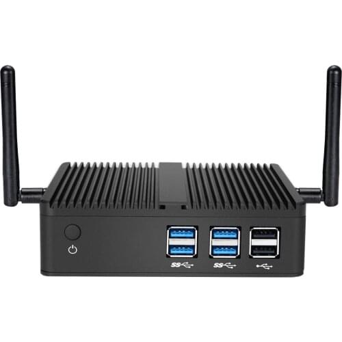 Intel Celeron 3855U Fanless Mini PC HTPC HDMI VGA 6xUSB 300Mbps WiFi Gigabit Ethernet Support Windows 7/8/10 Linux