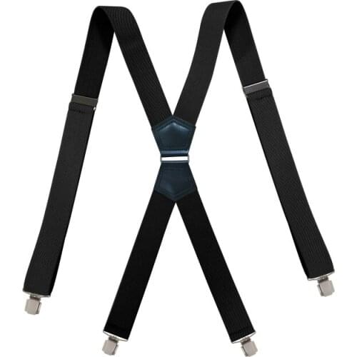 New Style CLIPS Suspender Men Classic Pants Strap Y Back Casual Retro Trouser Braces 4 Clips Elastic Male Suspender 3.5*120cm