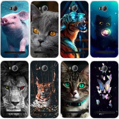 For Huawei Y3II LUA-L21 LUA-U22 LUA-U02 Case Rose Wolf Cute Patterned Cover Soft Silicon Phone Case for Honor Bee 2 Top Quality