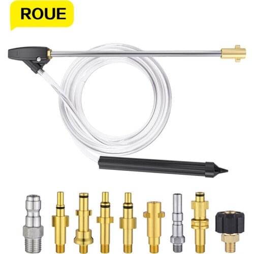 For Karcher HD/ Lavor/ Huter /Nilfisk / AR / Wet Sandblaster Attachment Car Pressure Sand Gun Nozzles Wet Blasting Kit Hose