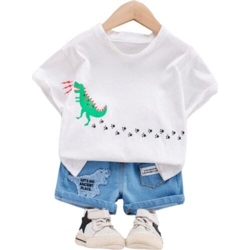 New Children Clothing Summer Baby Girl Clothes Boys Sport T-Shirt Shorts 2Pcs/Set Toddler Casual Costume Fashion Kids Tracksuits