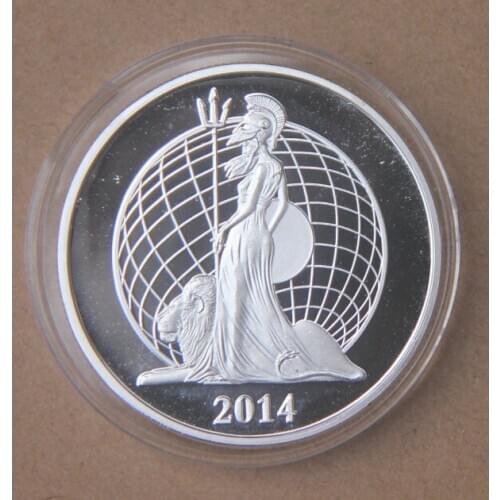 SILVER PLATED GREEN Templar Coins MEDAL EU UK FRANCE