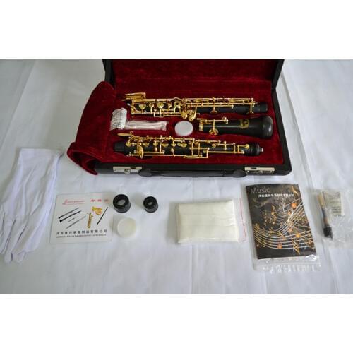 Professional ebony concert semiautomatic oboe C key, gold-plating