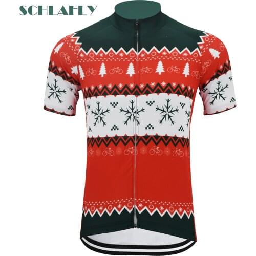 Christmas Sweater cycling jersey short sleeve bike wear dropshipping jersey road jersey cycling clothing schlafly cycling top